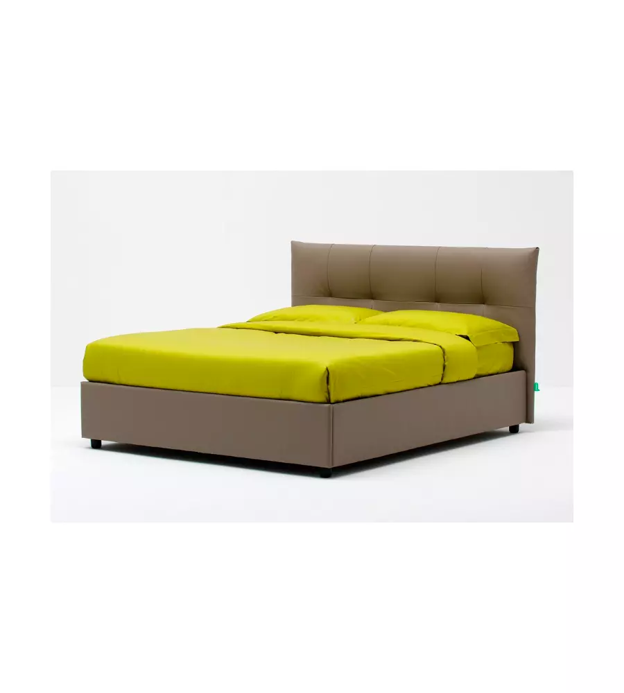 LETTO MATRIMONIALE CONTENITORE "EASY" TORTORA 160X190 CM